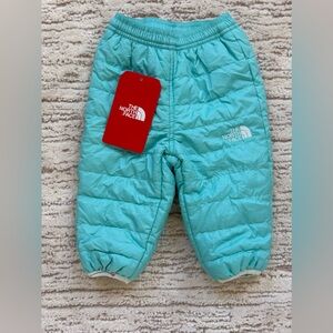 The North Face Mint Blue Quilted Infant Puffer Pants